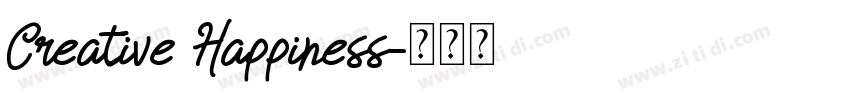 Creative Happiness字体转换